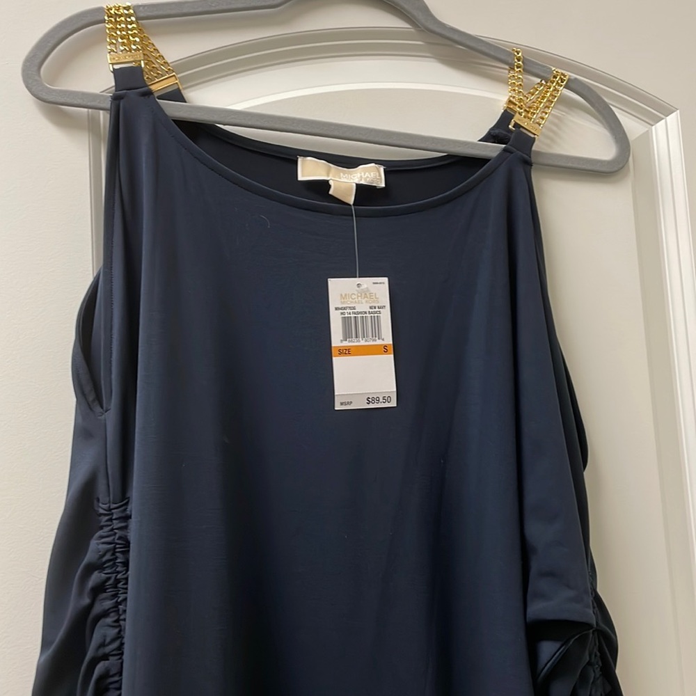 Michael Michael Kors Open Shoulder with gold shoulder chains